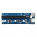 006C 6Pin PCIe PCI 1x to 16x Express Riser Card USB 3 0 4 Capacitance Mining 60CM